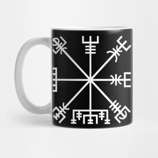 Vegvísir (white symbol) Mug